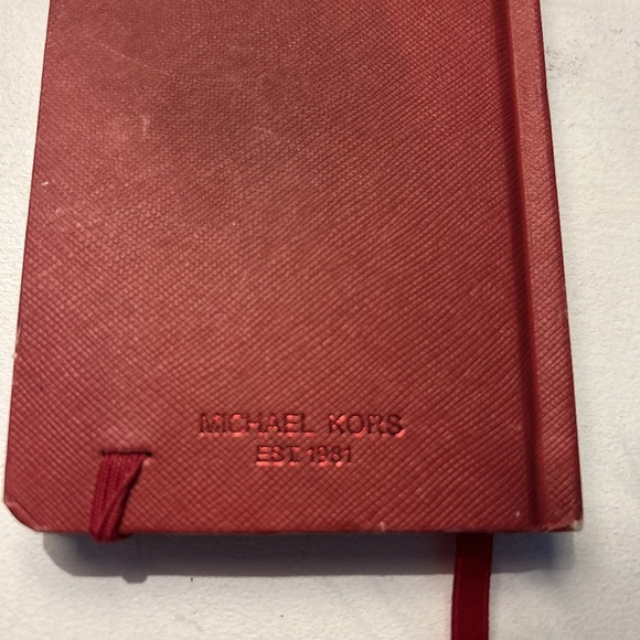 Michael Kors Giftables MK Fashion Notebook Journal Diary Red mini accessory - Picture 3 of 15